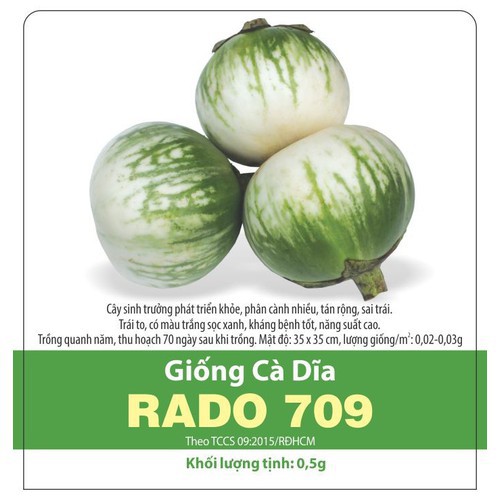 Hạt Giống Cà Dĩa Giòn, Sai Trái 0.5Gram