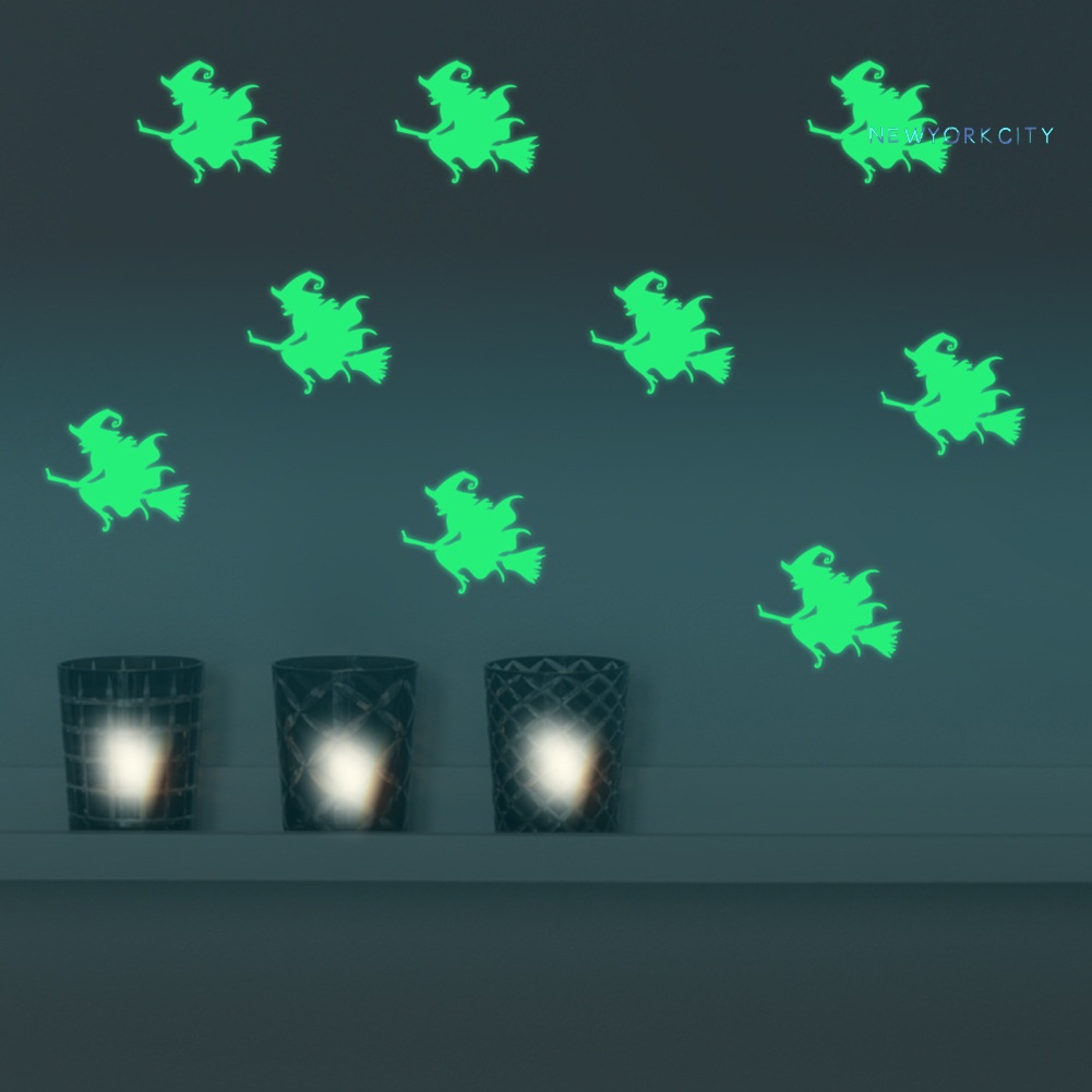 Miếng Dán Tường Dạ Quang Họa Tiết Con Dơi Halloween Trang Trí Nội Thất