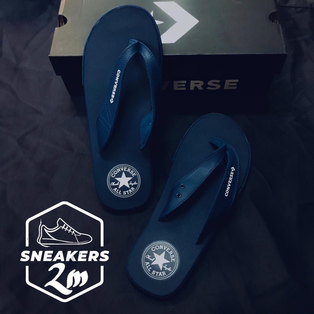Dép Converse full navy đế nhám chính hãng