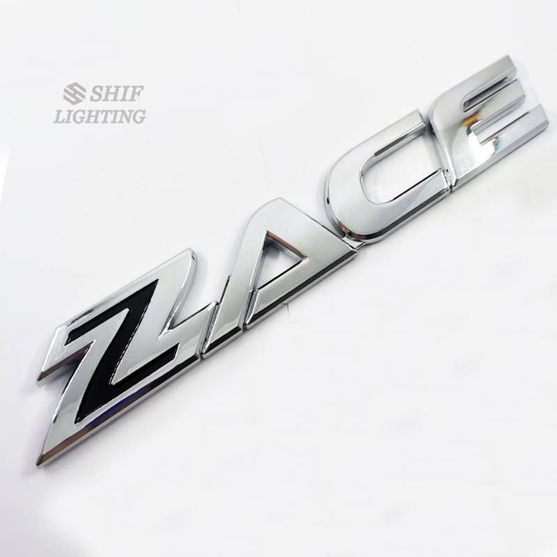 Miếng dán họa tiết chữ ZACE gắn cốp đuôi xe / tấm chắn bùn bằng ABS thay thế cho TOYOTA ZACE