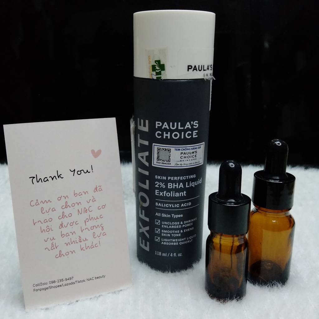 Tẩy Da Chết Hóa Học Skin Perfecting 2% BHA Liquid Exfoliant 30ml - Paula's choi