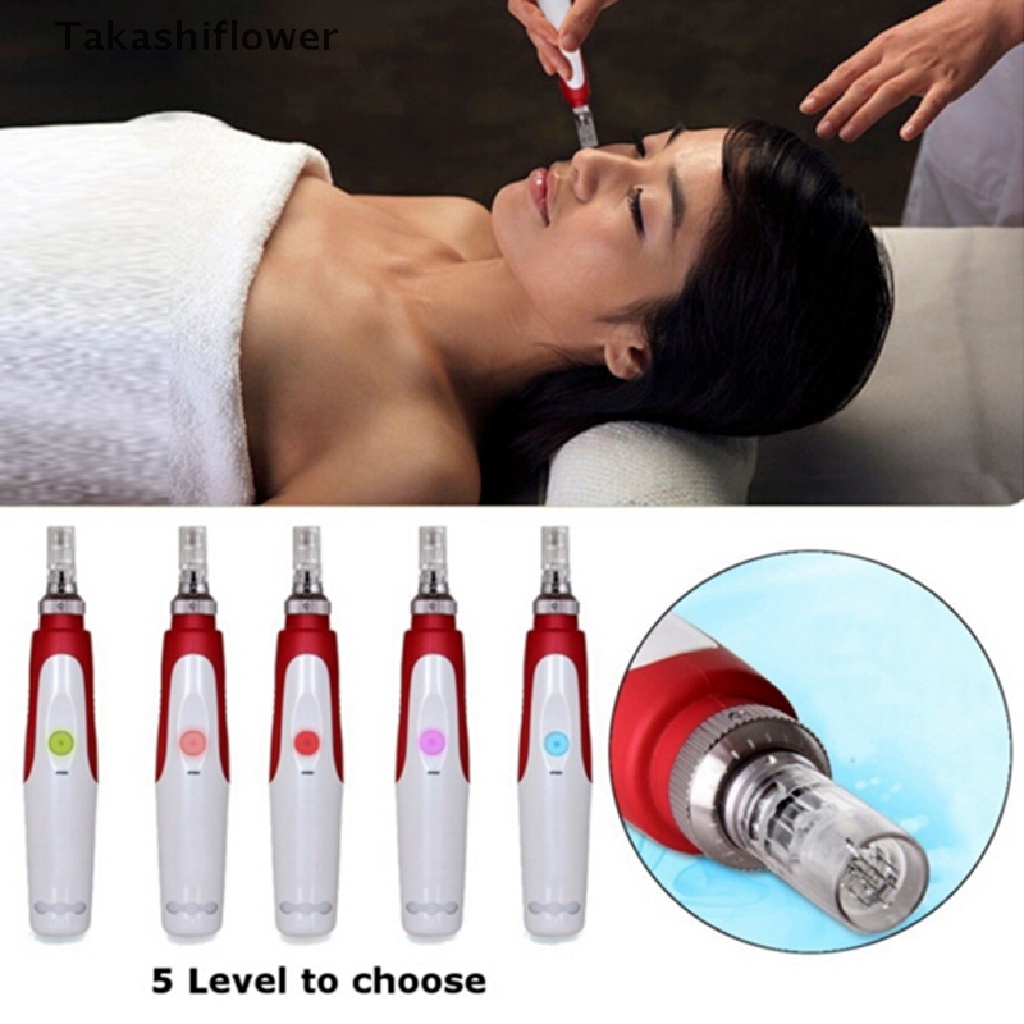 Bộ Kim Lăn Điện Với 2 Đầu Lăn Chống Lão Hóa Chăm Sóc Da Tiện Dụng