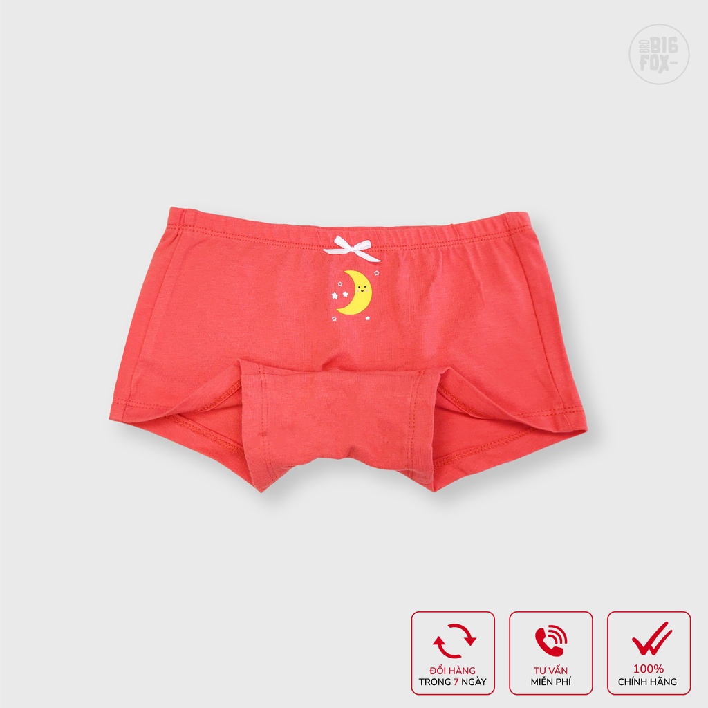 Set 3 quần chip đùi BIGFOX MISSMEOW cho bé gái, quần lót chất cotton mềm mịn cho bé gái 10-36 kg, size đại 2-10 tuổi