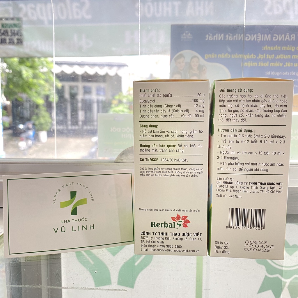 (CHÍNH HÃNG) Siro ho Ong Vàng giảm ho- viêm họng-hết khò khè (Chai 100ml)