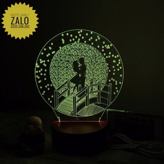 ĐÈN NGỦ 3D CẶP ĐÔI NAM NỮ KÈM ĐIỀU KHIỂN ĐỔI 16 MÀU SIÊU BỀN ĐẸP
