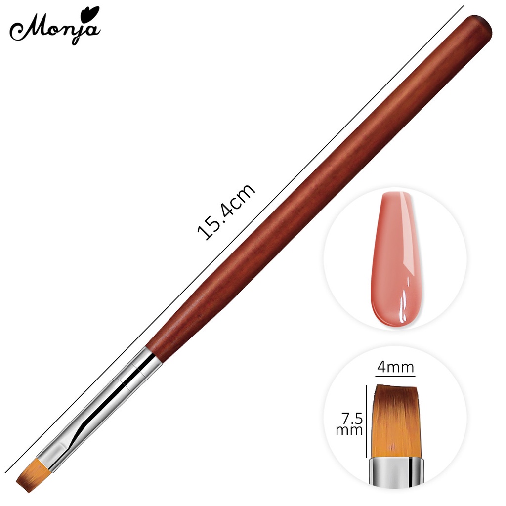 MONJA [Hàng mới về] Cọ vẽ trang trí móng tay nghệ thuật với 8 kiểu dáng khác nhau