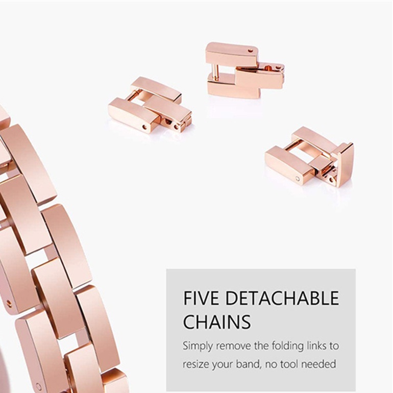 Dây Đeo Kim Loại 18mm 20mm 22mm Cho Đồng Hồ Thông Minh Samsung Galaxy Watch4 3 S3 Active2 Garmin Venu 2S 2plus Vivoactive 4s