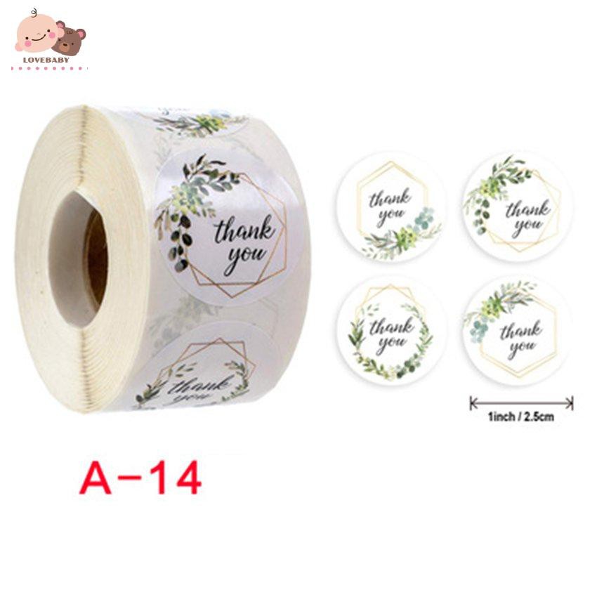 Cuộn Sticker Nhãn Dán &quot;Thank You&quot; Dùng Cho Văn Phòng Sáng Tạo