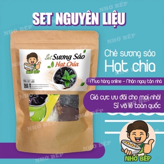 Set sương sáo hạt chia cốt dừa 5 vị tặng công thức - nhớ bếp - bếp có gì
