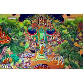 Tranh dán tường 3d phật - tranh dán bàn thờ phật