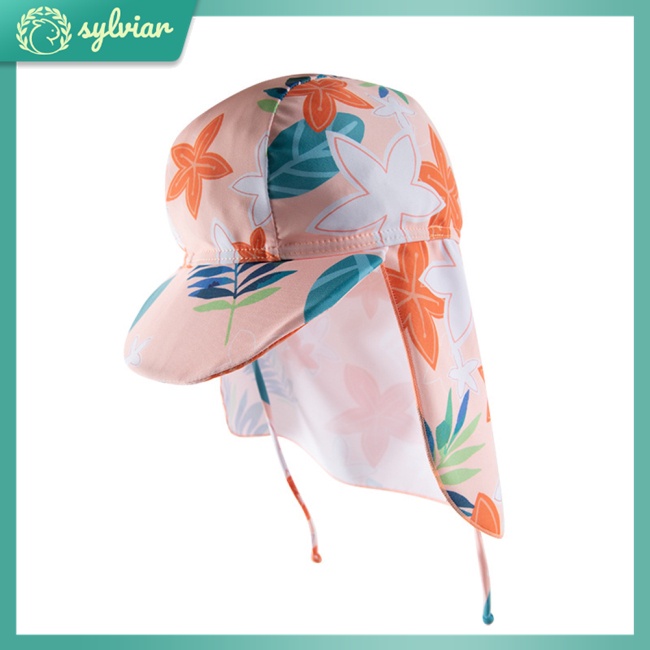 Bộ Đồ Bơi 2 Mảnh Dài Tay Họa Tiết Hoa Lá Xinh Xắn Cho Bé Gái