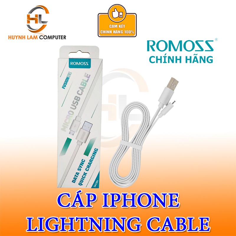 Cáp sạc Iphone ROMOSS LIGHTNING CABLE Chính Hãng Phúc Thịnh Phân Phối