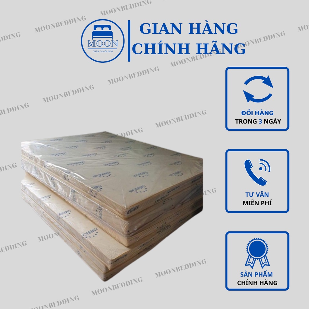 Đệm Cao Su Non AMERICAN Một Tấm Đủ Kích Thước Từ 1m2 Đến 2m2