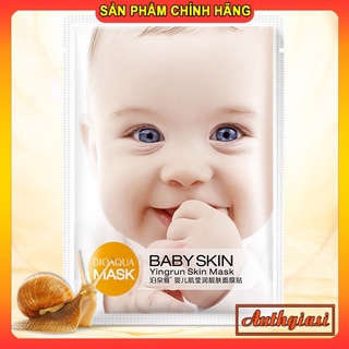 Mặt nạ Bioaqua Baby Skin em bé màu vàng dưỡng ẩm trắng da