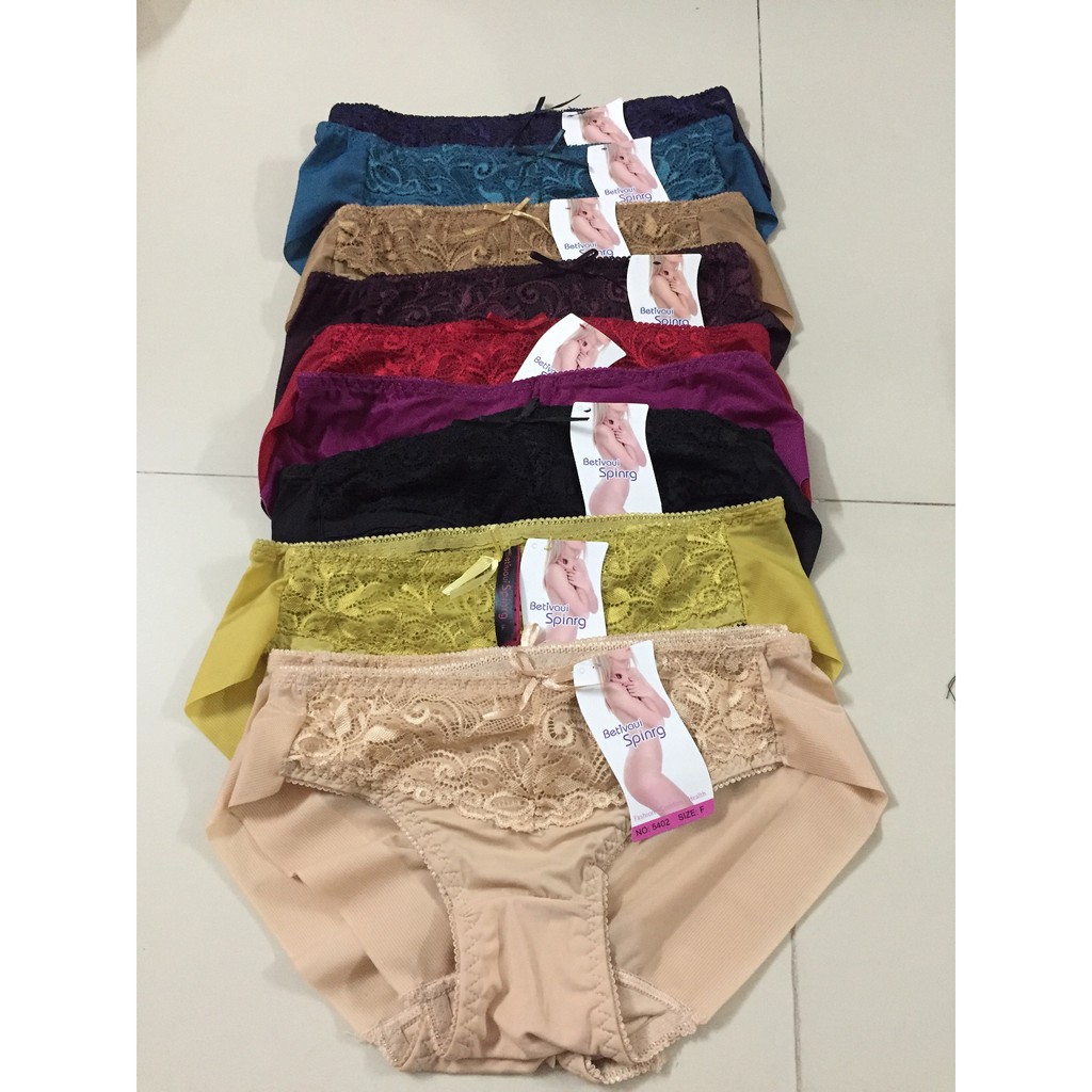 (HỘP10 chiếc) QUẦN LÓT PHỐI REN MÁT, KHÔNG VIỀN CỰC ĐẸP mã 5402, Hàng loại 1 Đẹp (Ảnh thật)