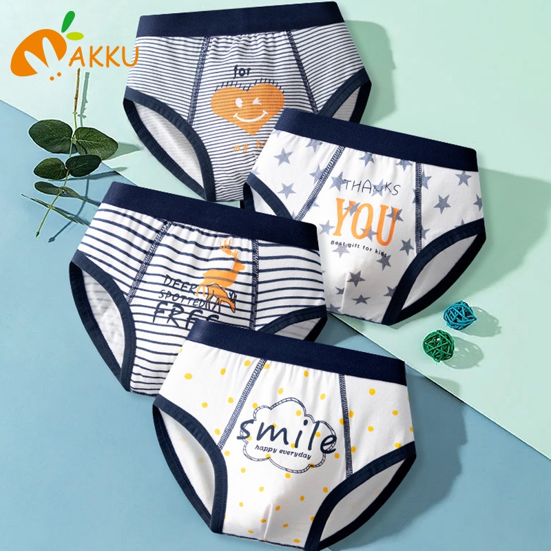 Quần Lót Tam Giác Chất Liệu cotton Mỏng Thời Trang Mùa Hè Dành Cho Bé Trai 2-12 Tuổi