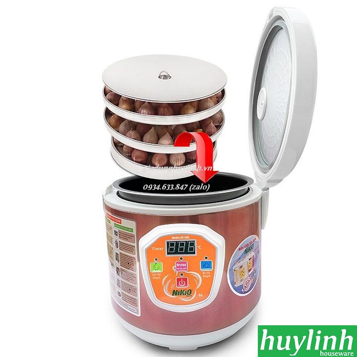 Máy làm tỏi đen Nhật Bản Nikio NK-686 - 6 lít - Model 2019