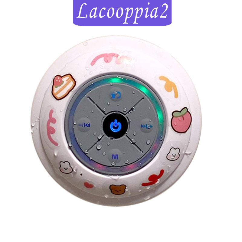 [LACOOPPIA2]Waterproof Bluetooth Wireless Shower Portable Speaker with Built-in Mini Mic