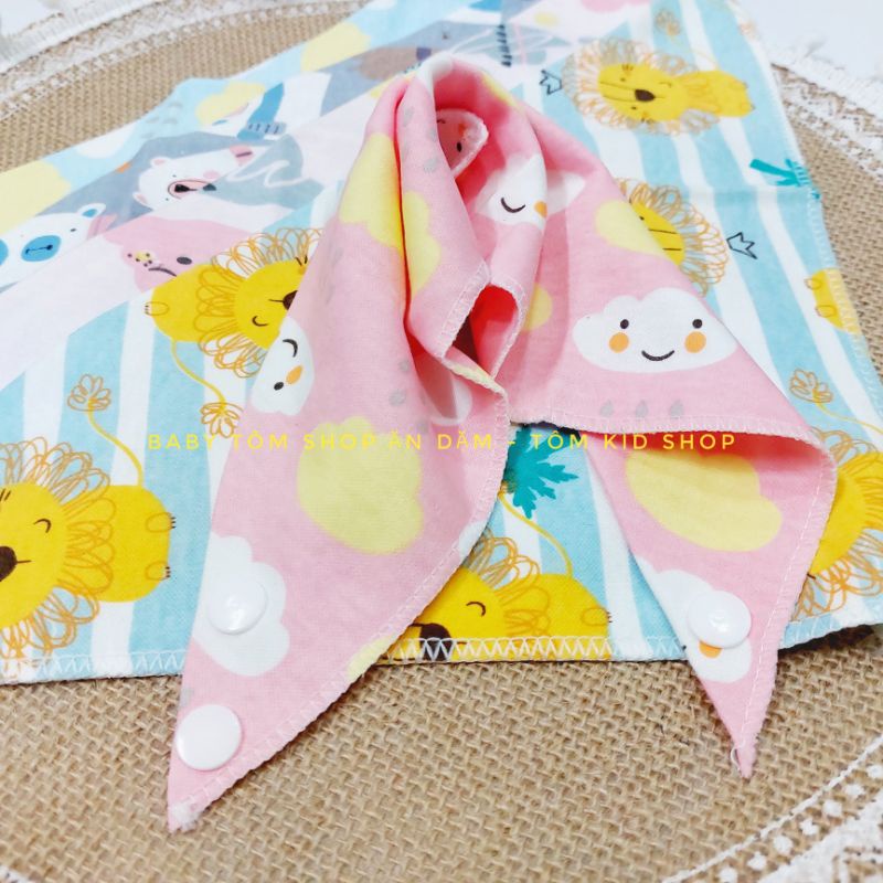 Yếm vải cotton mỏng cho em bé NPP Baby Tôm