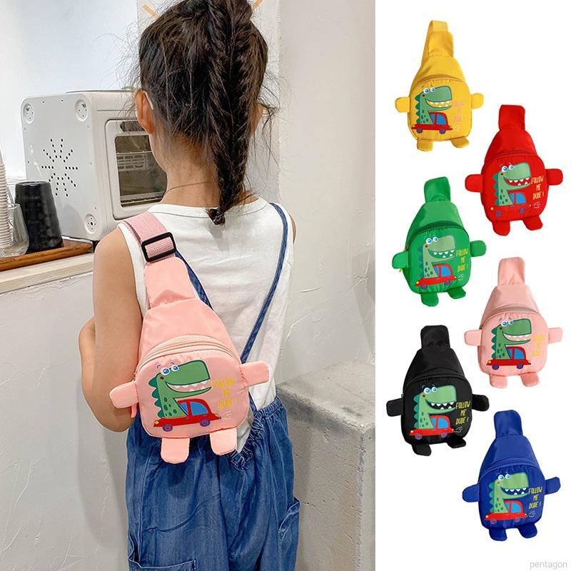 Túi Đeo Chéo Hình Khủng Long Hoạt Hình Đáng Yêu Cho Bé