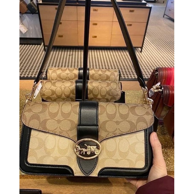 Túi Coach Logo - CAM KẾT HÀNG AUTH CÓ BILL