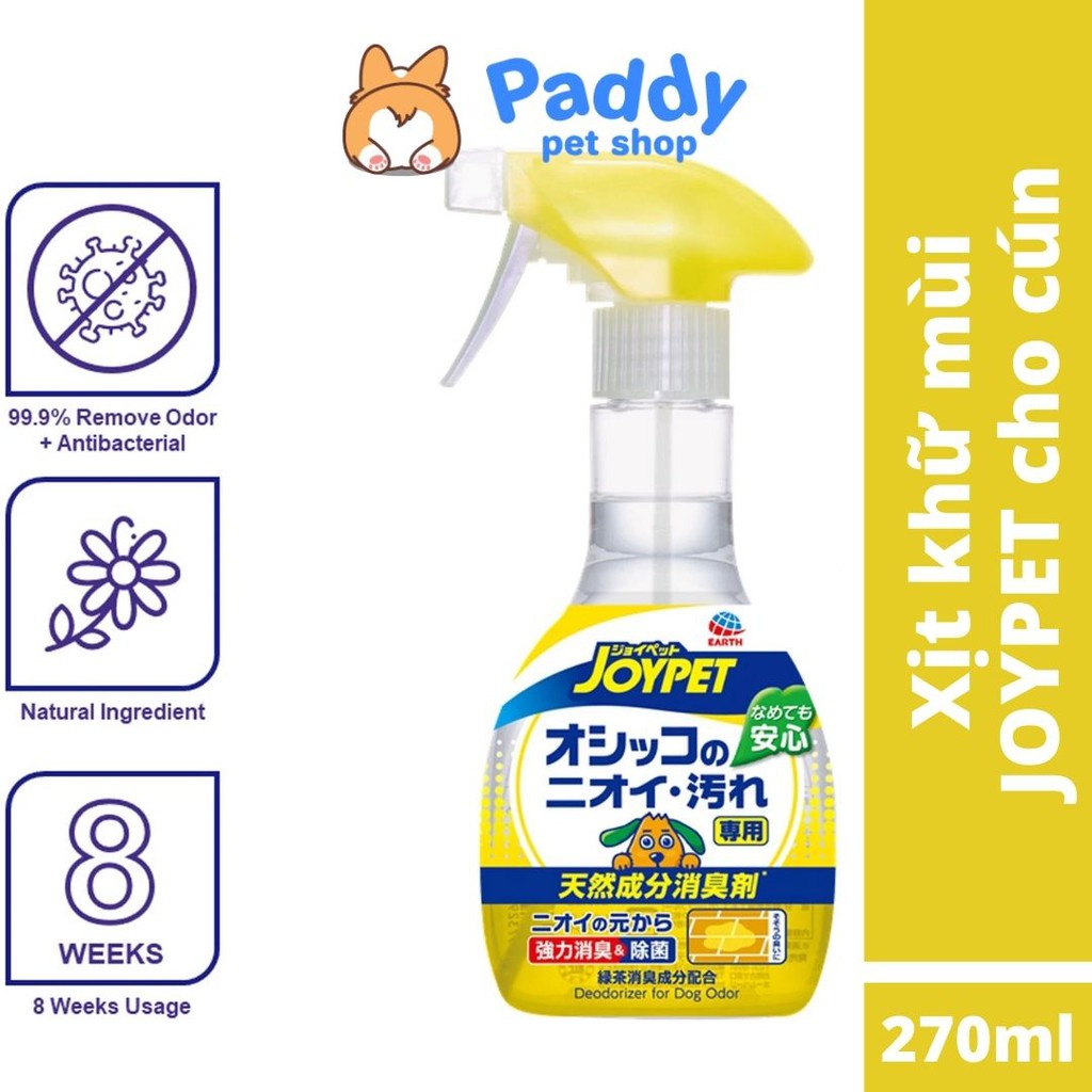 Xịt Diệt Khuẩn Khử Mùi Hôi Cho CHÓ Joypet Dog (270ml)