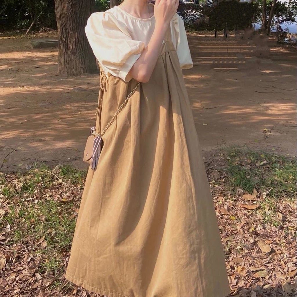 Set Đầm Yếm Thiết Kế Mới Ngọt Ngào Thời Trang Dành Cho Nữ