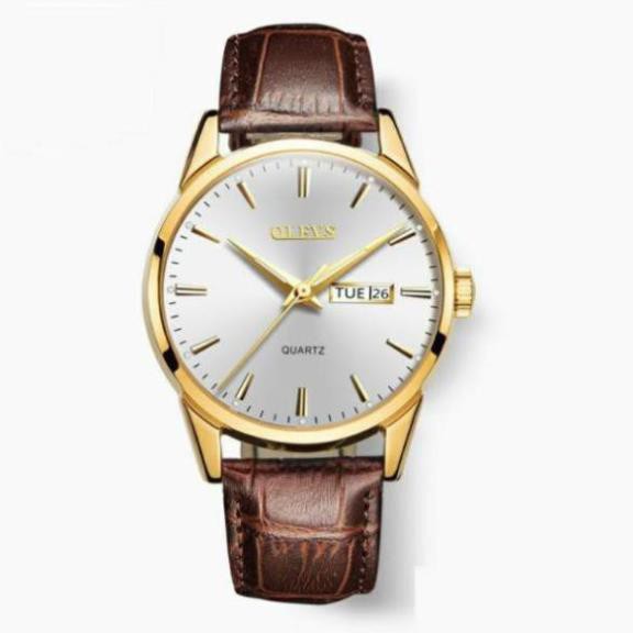 Hàng Xịn Đồng Hồ Nam Dây Da Thời Trang Cao Cấp OLEVS 2021 Phong Cách Hàn Quốc Đẳng Cấp Doanh Nhân - OLEVS01