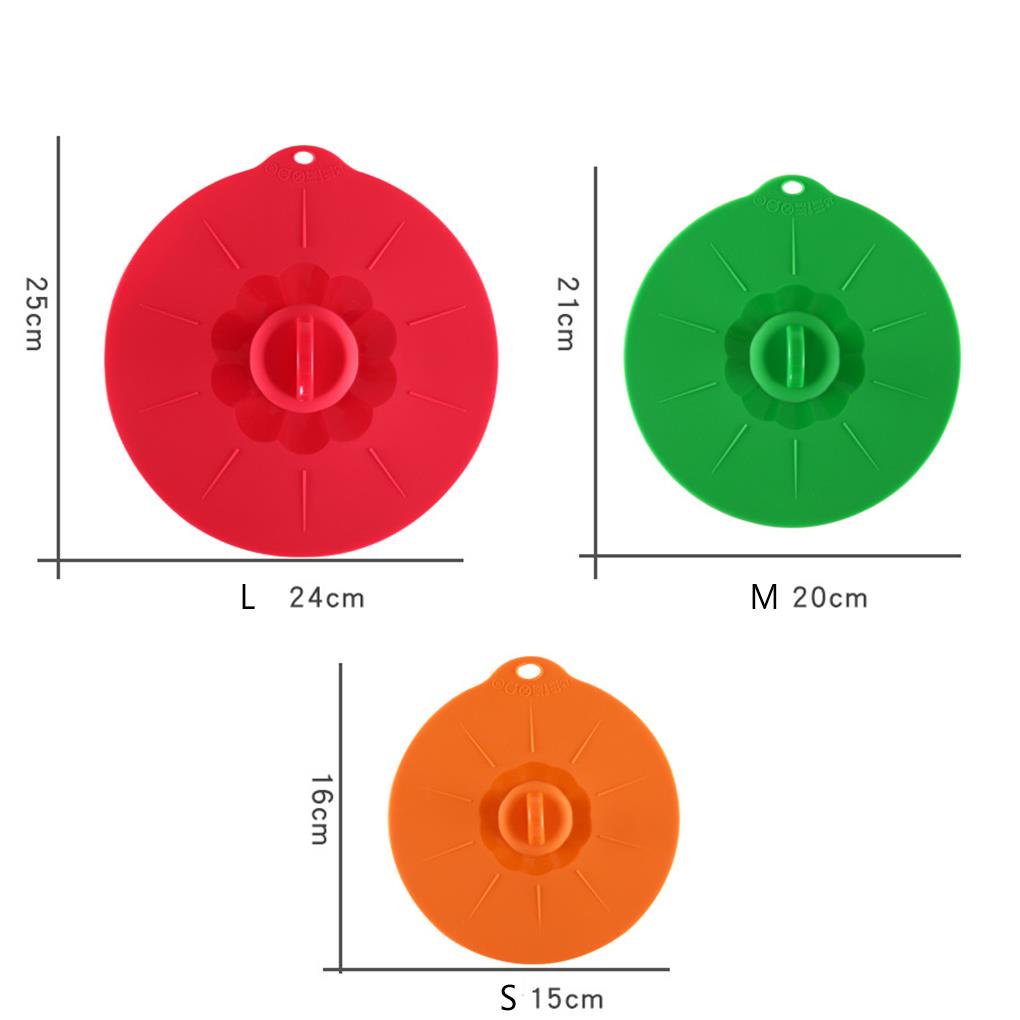 Bộ 2 Nắp Đậy Tô Chén Bằng Silicon Cấp Thực Phẩm Nhiều Kích Cỡ Tiện Dụng Ốp