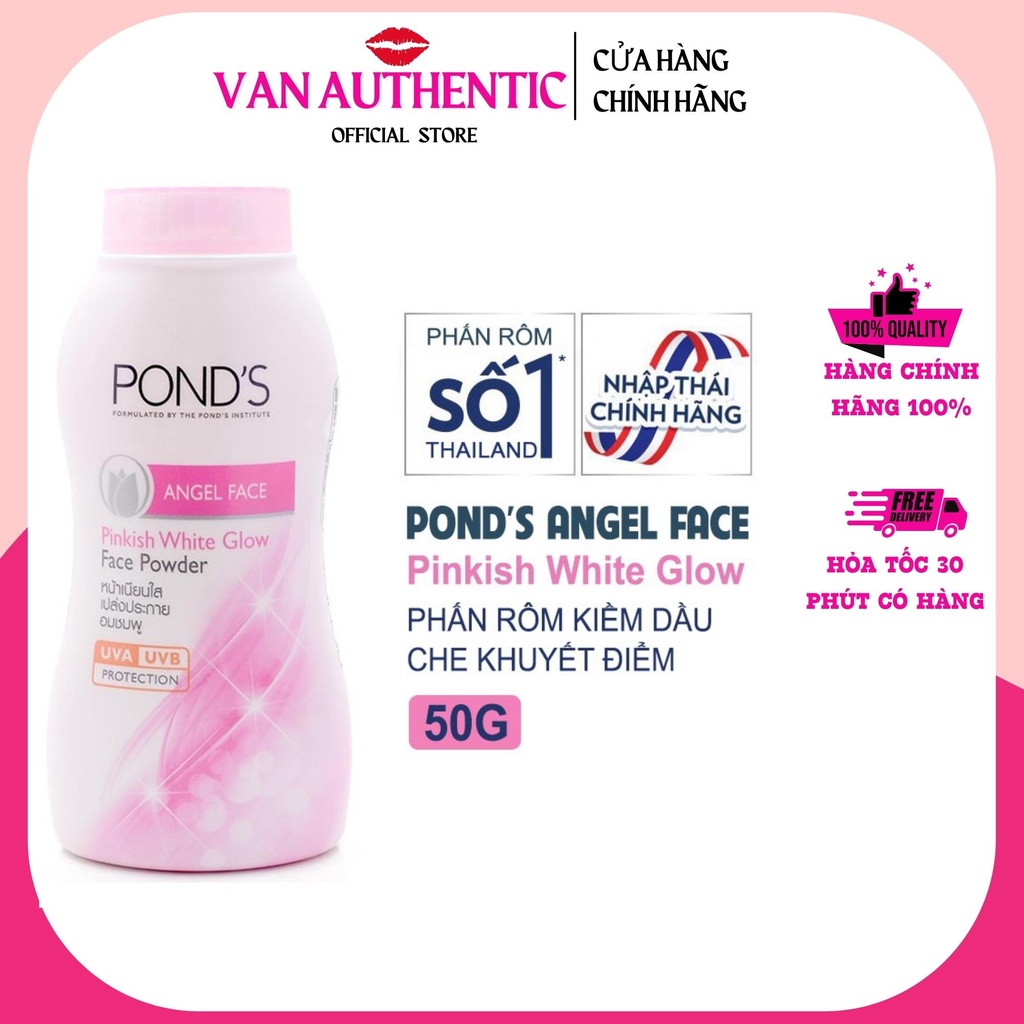 Phấn Phủ Dạng Bột Pond's Pinkish White Glow Face Powder 50g Thái Lan