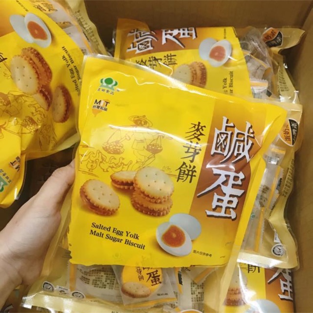 BÁNH QUY NHÂN TRỨNG MUỐI ĐÀI LOAN 500gr DATE 02/2022 | BigBuy360 - bigbuy360.vn