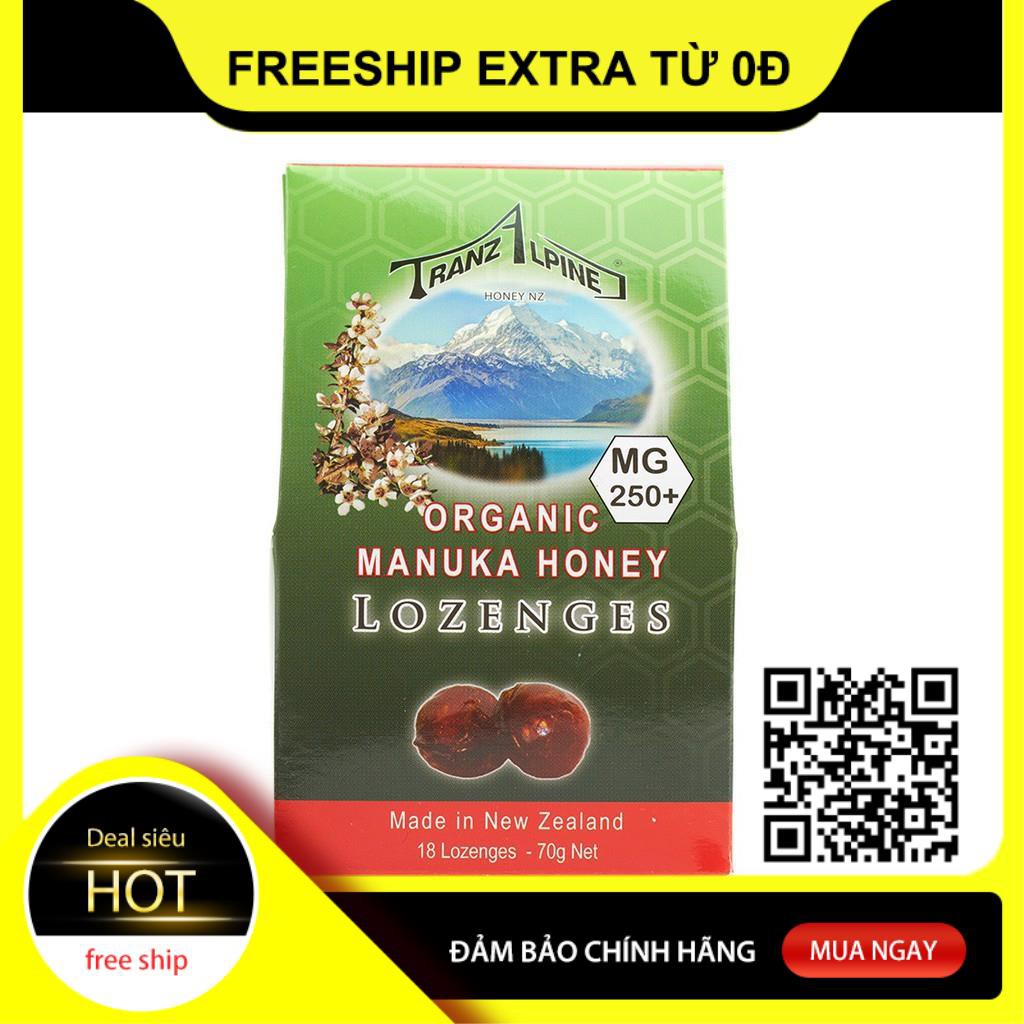 Kẹo mật ong Manuka Organic Manuka Honey Lozenges MG250+ (6 Viên)