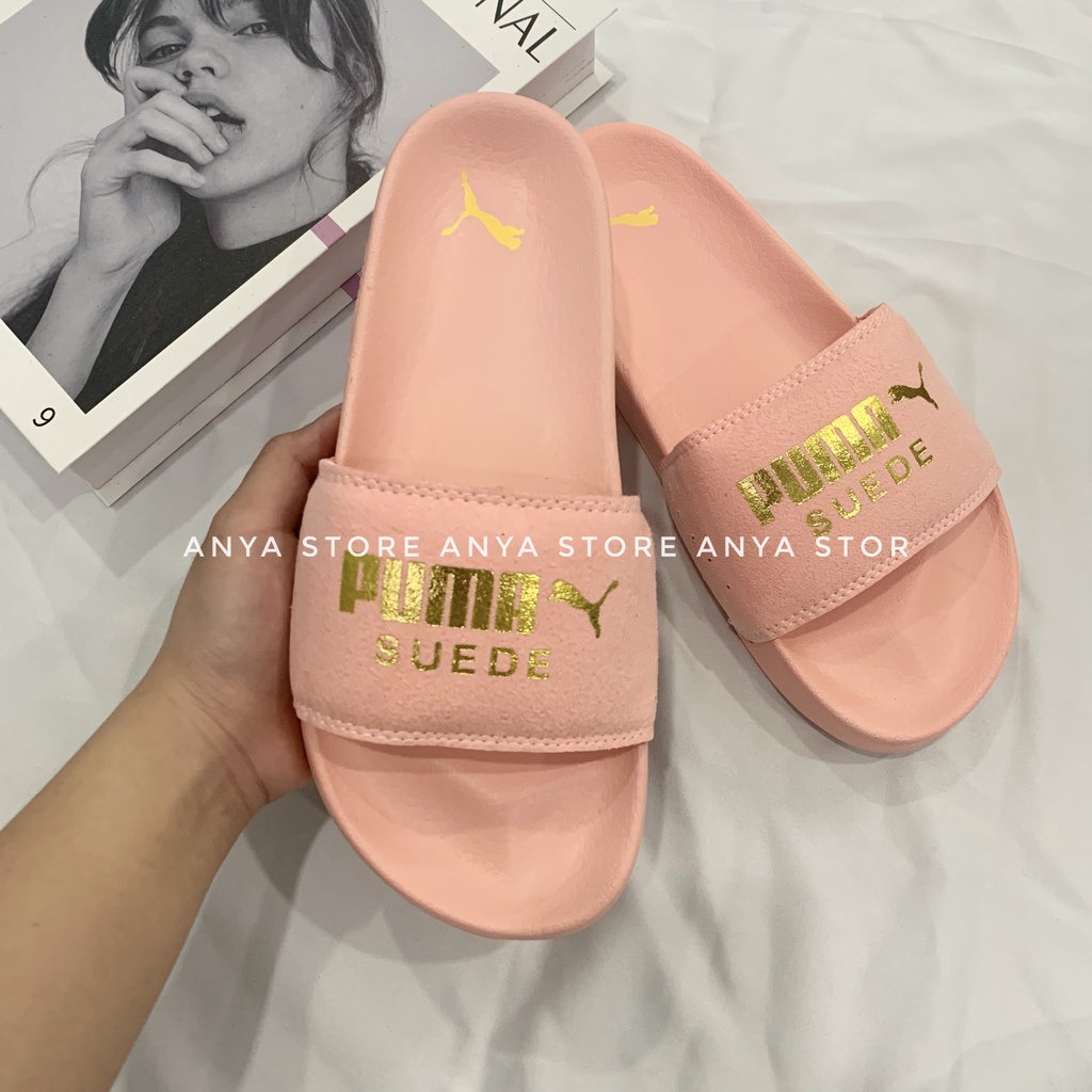 DÉP P.U.M.A SUEDE HỒNG NỮ [ Fullbox + Hỗ trợ đổi size ]