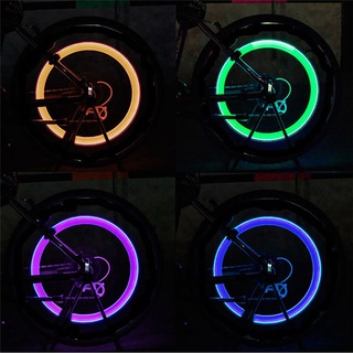 Bộ 2 Đèn led gắn van xe đạp xe máy hình trụ siêu sáng nhiều màu cực chất