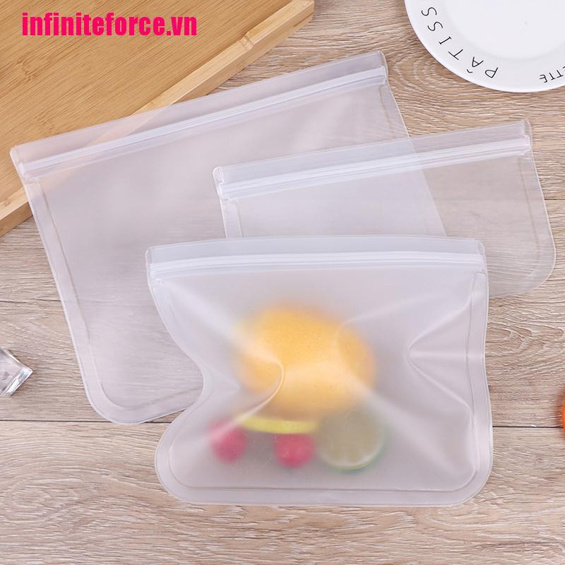 Túi Silicone Đựng Thực Phẩm Có Khóa Kéo Tiện Lợi