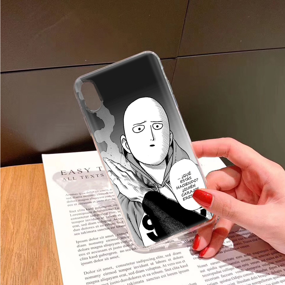 Ốp Điện Thoại Trong Suốt Hình One Punch Man Cho iPhone 5S 8 6 XR 7 6S 11 5 Plus Pro SE Max Ta81