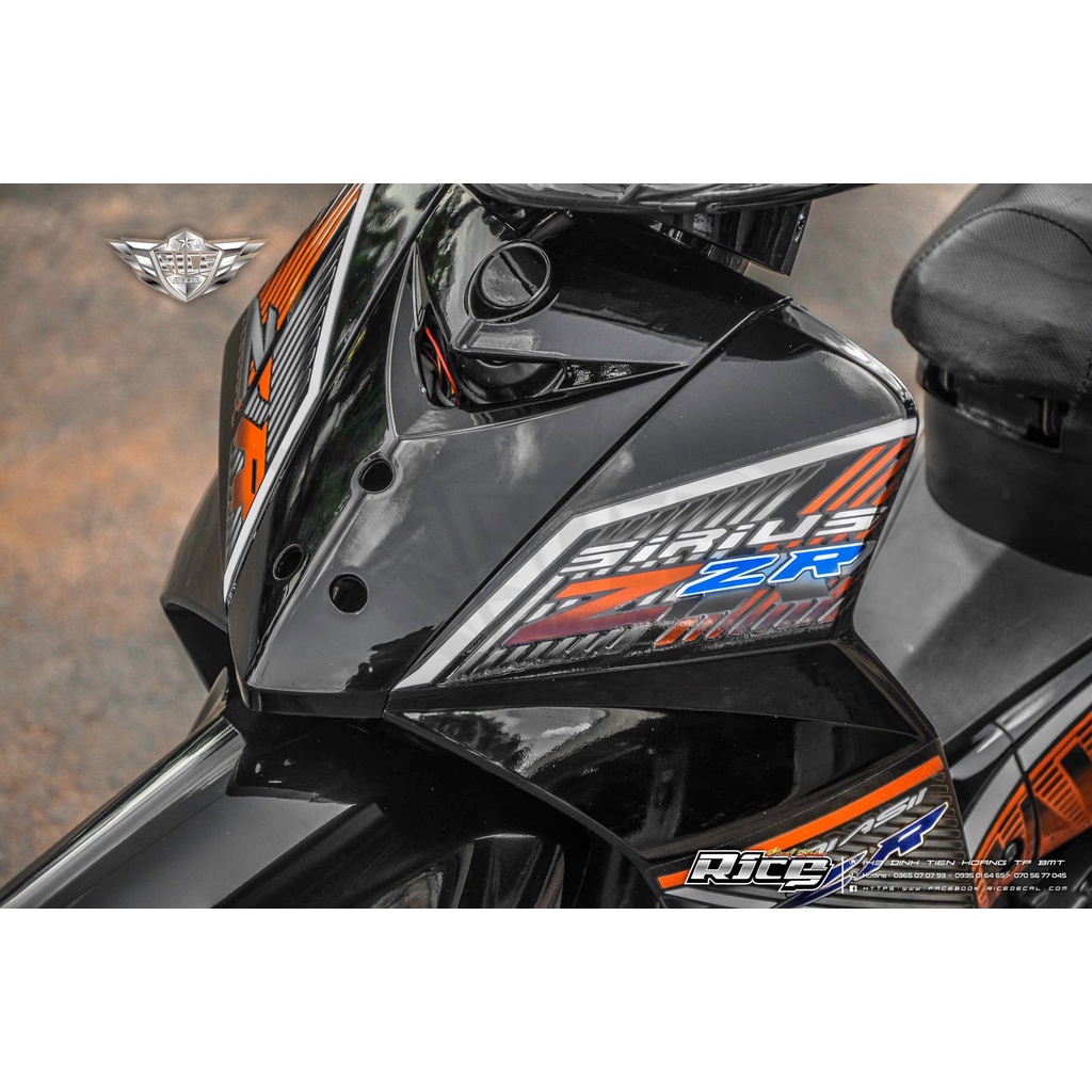 Tem Sirius Full đen Mâm cam MẪU ZR