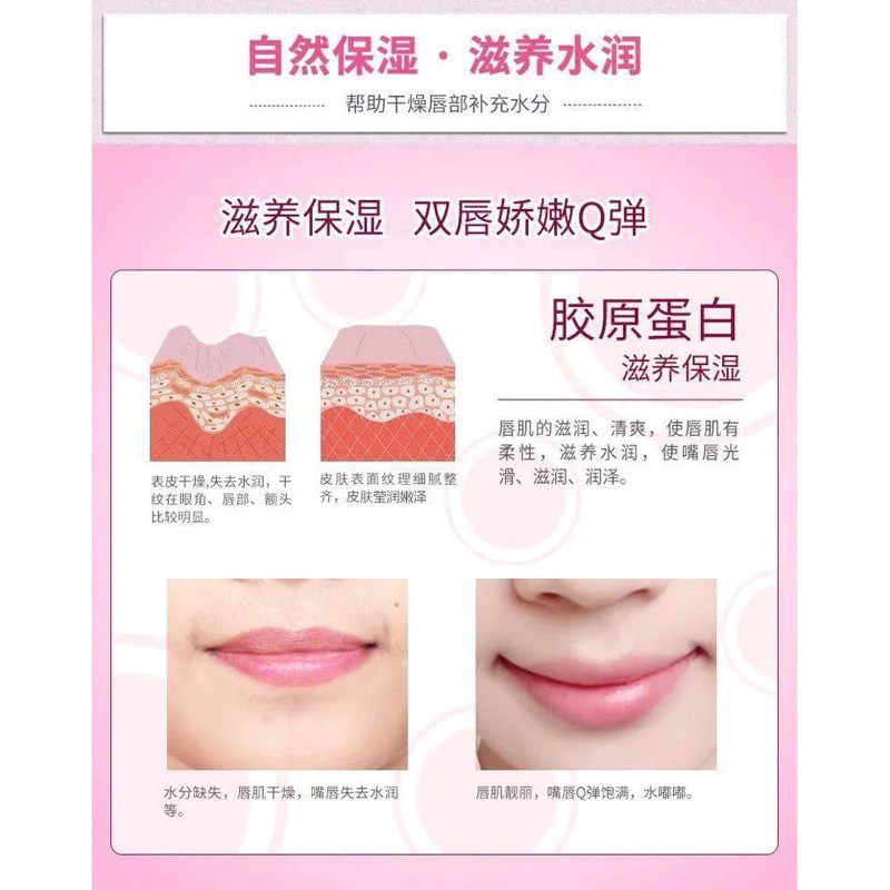 (hàng Mới Về) Mặt Nạ Môi Bioaqua Collagen Dưỡng Ẩm Hiệu Quả | BigBuy360 - bigbuy360.vn