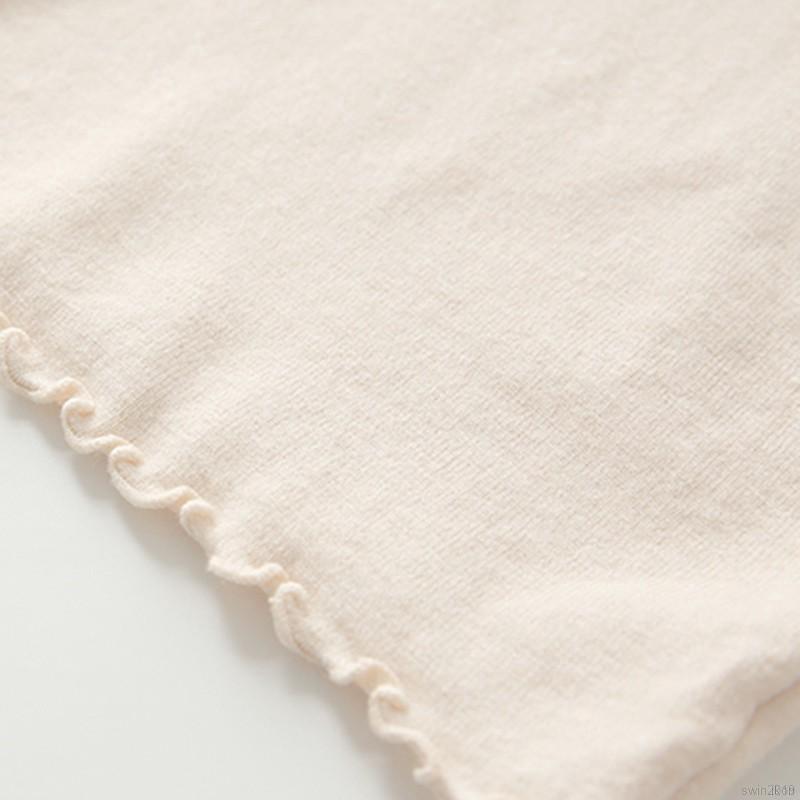 Áo Thun Nữ Tay Dài Cổ Cao Màu Trơn Thời Trang