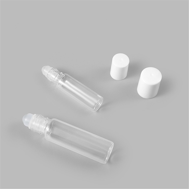 Lọ thủ tinh đầu bi lăn trong suốt dùng để đựng mỹ phẩm nước hoa 5/10ml
