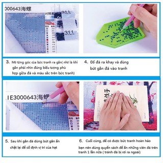 Tranh đính đá cha mẹ Df131