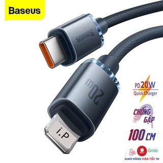 Dây sạc nhanh ip baseus 20w, cáp type c to ip, sạc 30 phút đầy 50% pin, bảo hành 12 tháng