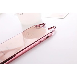 Ốp lưng iphone trong suốt tai mèo