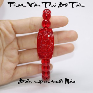 Vòng tay mặt phật Văn Thù Bồ Tát cao cấp - Phật bản mệnh người tuổi mão bình an tài lộc sức khỏe