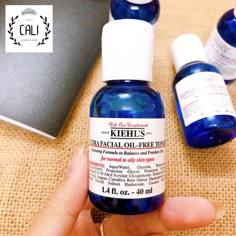 Nước hoa hồng 💖 FREESHIP 💋 Toner Ultra-Facial Oil-free Kiehl's Toner cho da dầu 40ml chính hãng [ Minisize ]