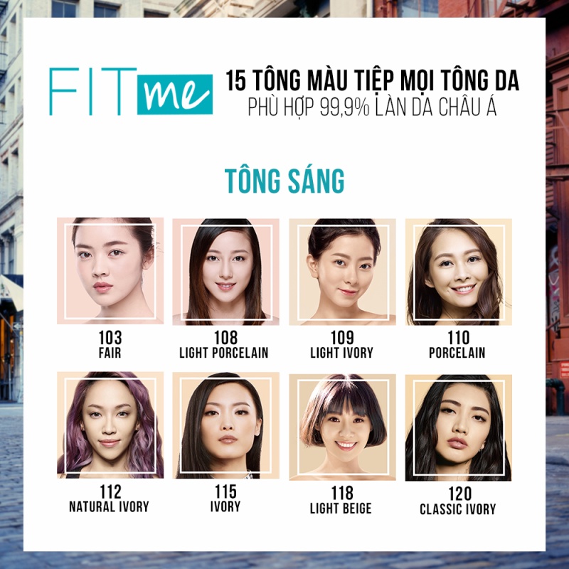 Kem Nền Mịn Lì, Kiềm Dầu Maybelline Fit Me 30ml