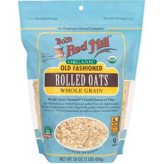 Yến mạch cán vừa hữu cơ Bobs Red Mill 454gram