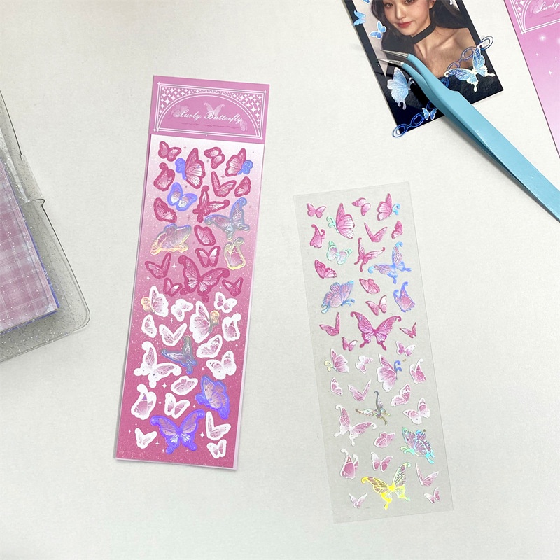 Hình dán trang trí hình bướm xinh xắn