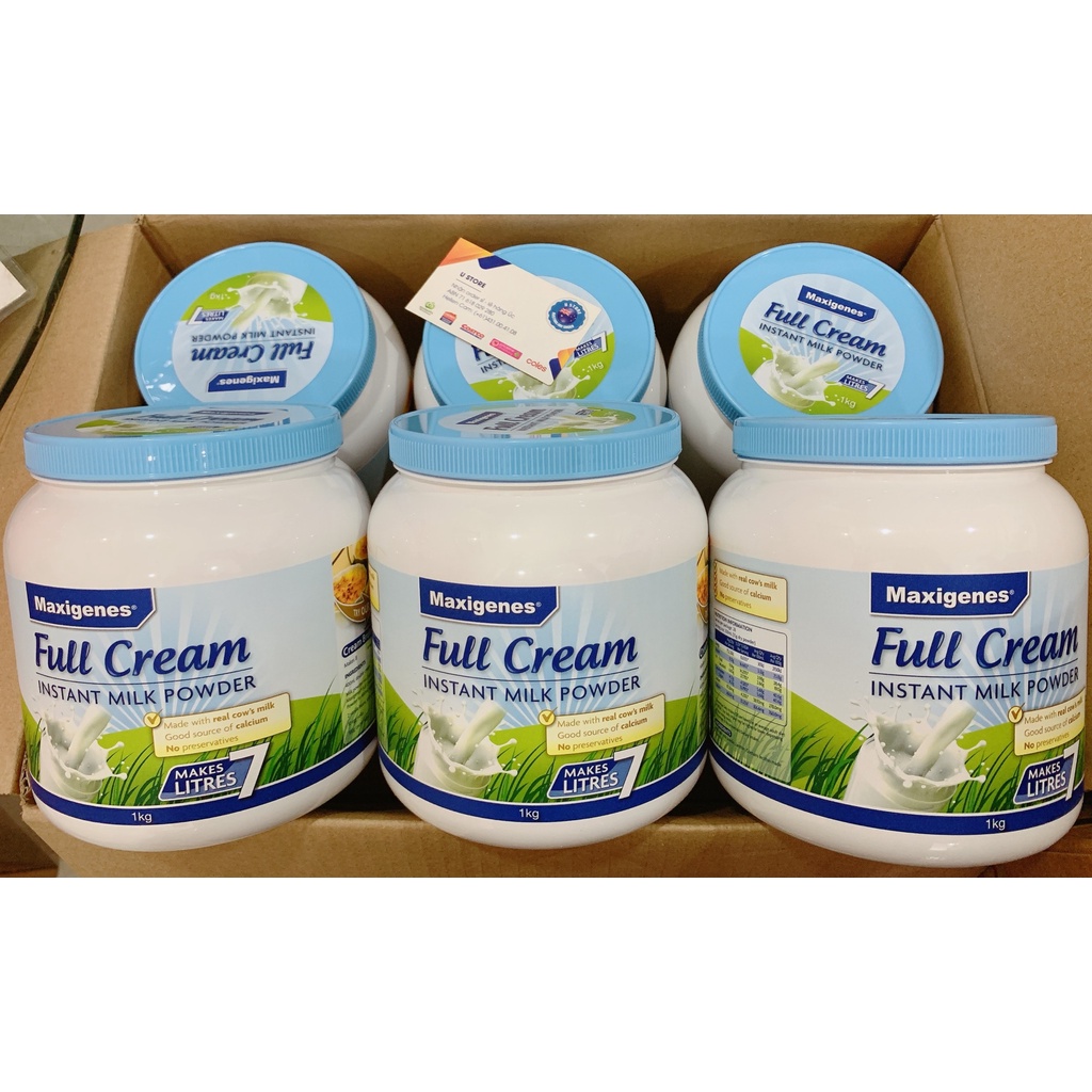 Maxigenes Full Cream Instant Milk Powder sữa bột nguyên kem