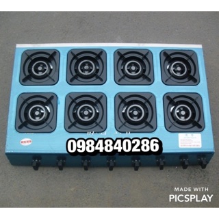 Bếp gas mỳ cay, bánh xèo 8 lò - bếp gas 8 cửa - bếp ga 8 họng